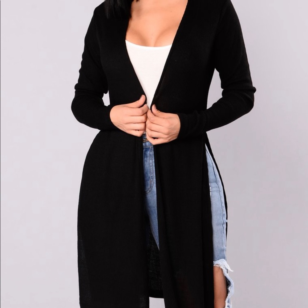 Fashion nova black cardigan